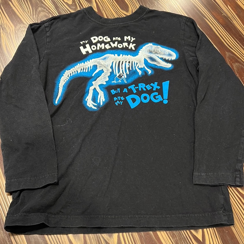 The Children’s Place Boy’s long sleeve shirt with dinosaur graphics